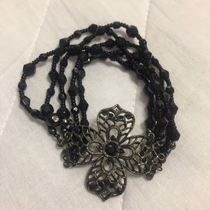 ⚡️3 for $12 sale Beaded jeweled flower bracelet